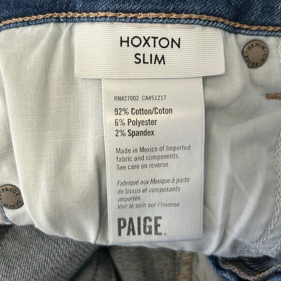 PAIGE Hoxton Slim High-Rise Jeans, Sz 28 - Picture 7 of 11